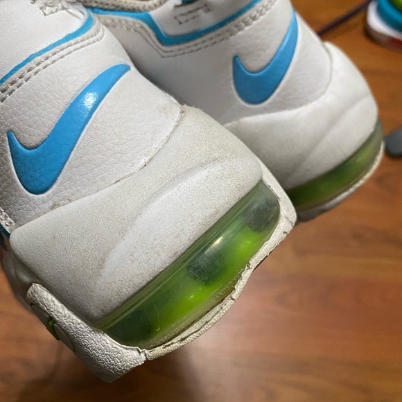 NIKE AIR More Tempo white multi color spell out sneakers lace up colorful retro - Picture 4 of 11